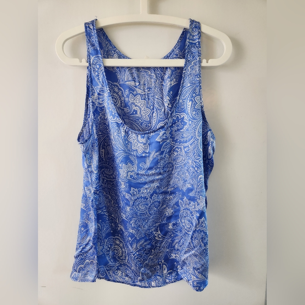 100% SILK Sleeveless Tank Top